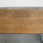 Prachtige Compacte Antieke Franse Boeren Eettafel Met 1 Lade En Een Prachtig Patina thumbnail 9