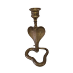 Vintage Messing Cobra Kandelaar thumbnail 5