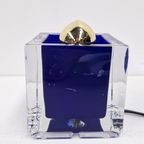 Nachtmann Leuchten Glass Cube Lamp, Blue thumbnail 3