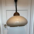 Mushroom Hanglamp Trekpendel Van Dijkstra, Jaren 70 thumbnail 6