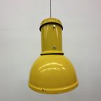 Fontana Arte Yellow Industrial Hanging Lamp , 1970’S thumbnail 3