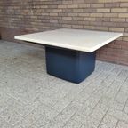 De Sede Salontafel- Travertin Met Leder thumbnail 4