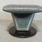 Vintage Leren Leolux Hocker Voetstoel Voetbankje Ottoman thumbnail 9