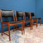 4x Deens Design Stoelen, Søren Willadsen, Midcentury thumbnail 2