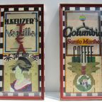 2 Schilderijen H.Keijzer'S Tea En Columbia Sante Martha Coffee thumbnail 2