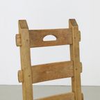 6X Brutalist Dining Chair With Cane Seats, 1970S thumbnail 10