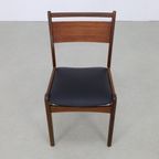 4x Vintage Eetkamerstoel Teak, 1960s Nieuw Bekleed thumbnail 8