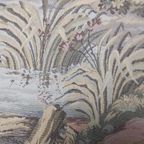 Antieke Italiaanse Gobelin In Metalen Lijst thumbnail 11