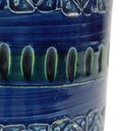 Vintage Italiaanse Vaas Ceramiche Minerva Blauw Keramiek thumbnail 10