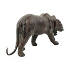 Mid Century Lederen Panter Beeld Papier Mache Verzamelitem thumbnail 2