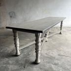 Grey Wood Monastery Table thumbnail 6