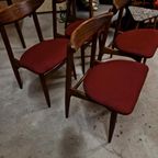 * Set Van 4 Vintage Stoelen Deense Stoelen thumbnail 8