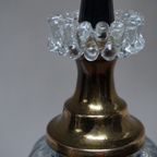 Vintage Hollywood Regency Cascade Goud/messing Hanglamp Met 3 Transparant Glazen Kelken, 1960s thumbnail 8