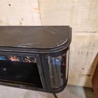 Vintage Kastje Dressoir Drankkast Bar Wandmeubel thumbnail 4