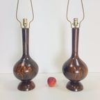 Set 2 Vintage Tafellamp Palissander Mid Century '60 Design thumbnail 20