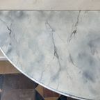 Side Table Console Tafel Muurtafel Half Rond 19e Eeuws Frans thumbnail 13