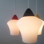 Vintage Jaren '50 Hanglamp In Opaline Glas thumbnail 6