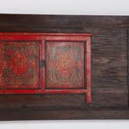 Unique Tibetan Doors Wall Decoration ‘Blue Lotus’ thumbnail 3