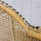 Vintage Rotan Peacock Chair Emmanuelle / Pauwen Stoel (h150cm) thumbnail 11