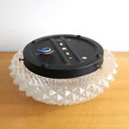 Vintage Plafonniere/Wandlamp Glazen Puntjes Patroon, Jaren 70 thumbnail 3