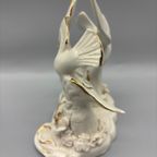 Capodimonte Tortelduifjes Wit Goud thumbnail 3