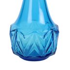 Vintage Kobalt Blauwe Karaf 0,5L Glas Made In Belgium thumbnail 4