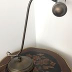 Leuke Vintage Metalen Bureaulamp Metaal Messing  Kleur thumbnail 2