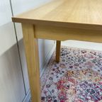 Vintage School/eettafel Bureau Werktafel Vierkant thumbnail 7