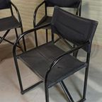 4 Vintage Illo Director's Stoelen, Niels Gammelgaard thumbnail 10