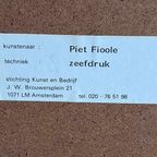Pracht Zeefdruk Van Piet Fioole, Lost March Uit 1979 thumbnail 2