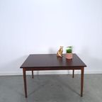 Palissander Fineer Uitschuifbare Eettafel Vintage thumbnail 4