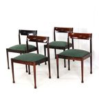 Set Van 4 Palissander Stoelen + Eettafel Eetset Vintage thumbnail 3