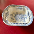 Antieke Engelse Aziatische Fazantenschaal Met Het Iconische Blauw-witte Patroon thumbnail 12
