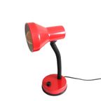 Vintage Bureaulamp Rood, Berlin Jaren '80/'90 thumbnail 2