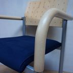 5 X Postmoderne Memphis Stijl Armstoelen/ Vergaderstoelen Door Arge2 Voor Wiesner Hager, 1980S thumbnail 7
