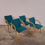 Set Van Vier Design Vintage Thonet Stoelen S320 thumbnail 3