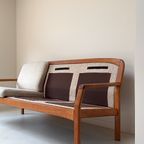 Vintage Teak Houten Bank Van dyrlund thumbnail 10