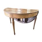 Brocante Houten Ronde Tafel / Consoletafel thumbnail 5