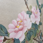 Vintage Chinees Schilderij Op Zijde Vogel thumbnail 10