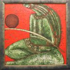 Moderne Schilderkunst. Het Derde Schilderij In De Serie "Mayan Spirits". thumbnail 2