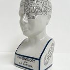 Keramieken 30 Cm Hoge Phrenology Hoofd, 1990’S thumbnail 6