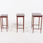 Swedish Modern Nesting Side Tables From Nordiska Kompaniet, 1950S thumbnail 7