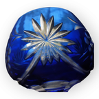 Prachtig Blauw Kristallen Glas Druiven En Bladeren thumbnail 11