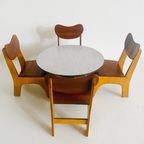 Miniatuur Meubels Mid-century Deens Design Eethoek 1960’s thumbnail 5