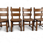 4X Brutalist Eetkamerstoelen thumbnail 2