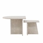 Eves Salontafel Set - 60 X 60 Cm - Beige Marmerlook thumbnail 6