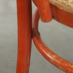 Super Charmante Set Van 2 Rode Vintage Thonet Design Bistrostoelen thumbnail 10