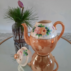 Zweedse Theepot Met Glans Glazuur En Bloemmotief thumbnail 2