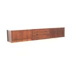 Groot Vintage Hangend Dressoir / Wandsysteem Van Palissander Gemaakt In De Jaren ’60 thumbnail 4