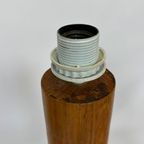 Vintage Pinewood Grenen Tafellamp Gedraaid Jaren 70 Design thumbnail 9